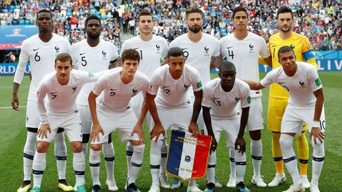 Đội hình Pháp đánh bại Uruguay