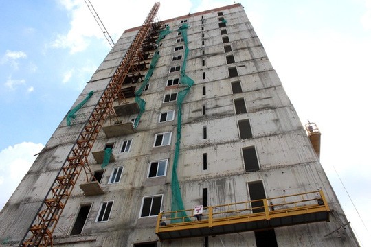 Dự án Tân Bình Apartment sau được đổi tên thành Tan Binh Tower. Ảnh: Lê Phong
