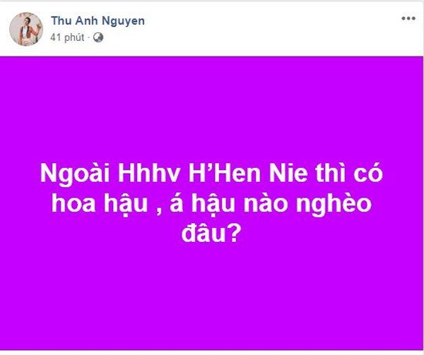 Câu hỏi của người mẫu Anh Thư khiến dân mạng xôn xao bàn cãi.