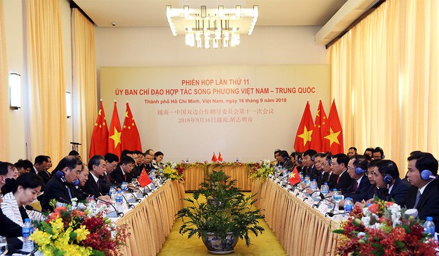 Phiên họp lần thứ 11 Ủy ban chỉ đạo hợp tác song phương Việt Nam - Trung Quốc ngày 16/9