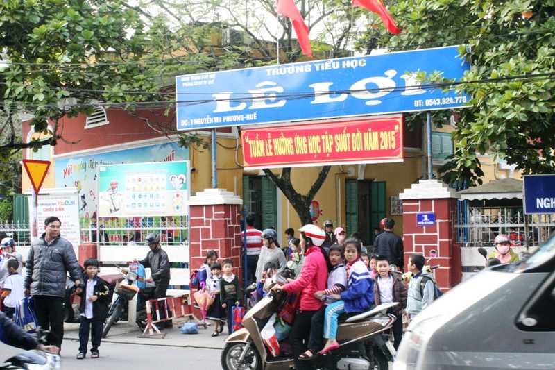  Trường Tiểu học Lê Lợi (TP Huế) nơi cô Phạm Thị Hương Lan công tác. 
