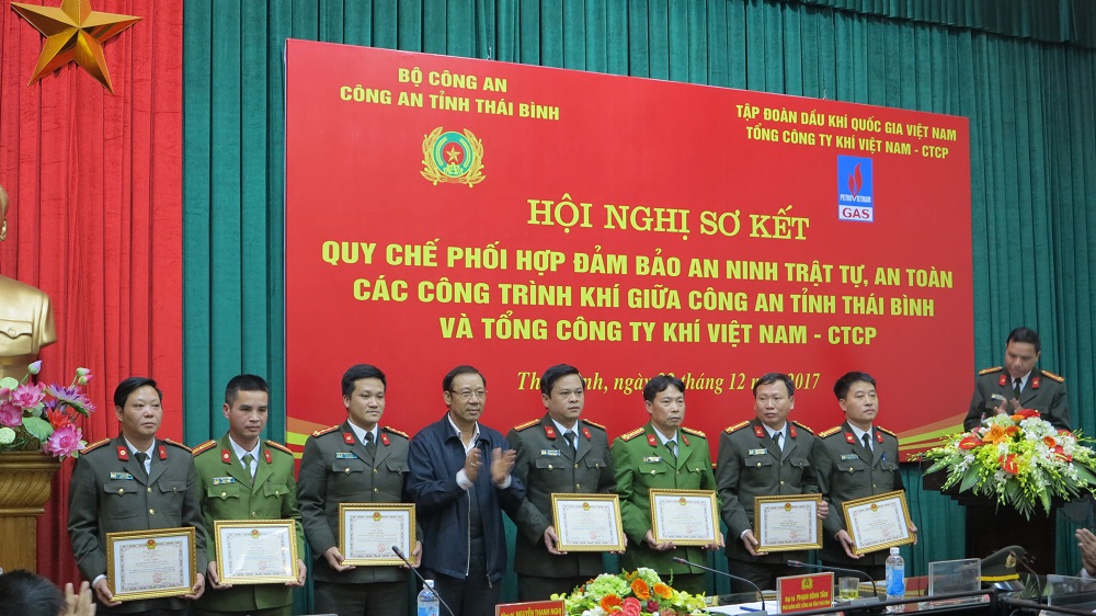 Hội nghị sơ kết Quy chế phối hợp đảm bảo an ninh trật tự, an toàn các công trình khí giữa Công an tỉnh Thái Bình và Tổng công ty Khí Việt Nam (PV GAS)