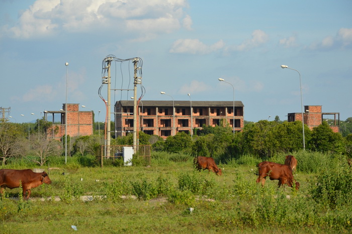 Nhiều ngôi nhà bị bỏ hoang nhiều năm tại đô thị Nhơn Trạch