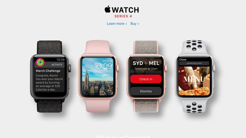 Những mẫu Apple Watch Series 4