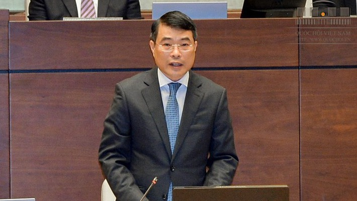 Thống đốc NHNN Lê Minh Hưng tại phiên chất vất của Quốc hội vào tháng 11/2017  