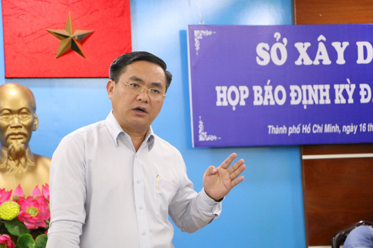 Ông Trần Trọng Tuấn, Giám đốc Sở Xây dựng TP HCM - Ảnh: Lê Phong