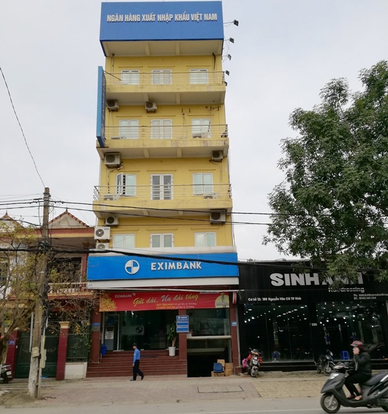 Ngân hàng Xuất nhập khẩu Việt Nam (Eximbank) Chi nhánh Vinh (TP Vinh, Nghệ An).    