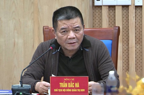 Ông Trần Bắc Hà khi đương chức chủ tịch HĐQT BIDV