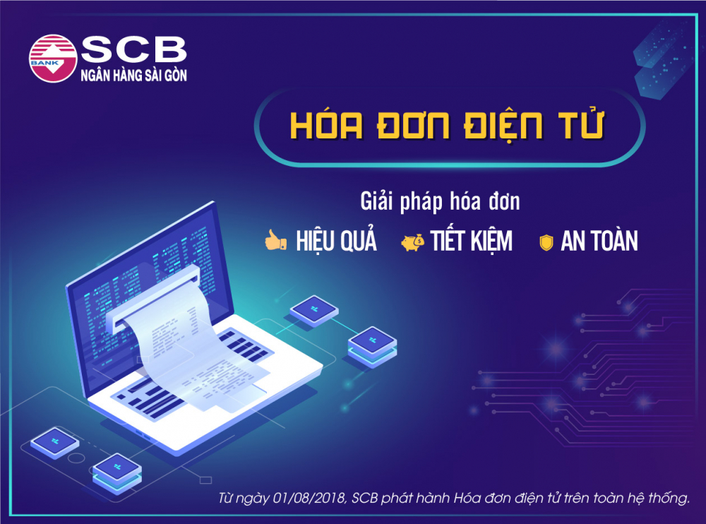 SCB chính thức triển khai áp dụng Hóa đơn điện tử.