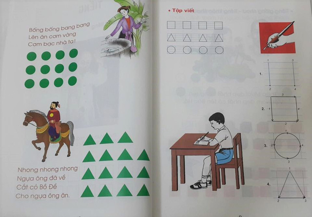 Dạy cách đánh vần Tiếng Việt qua hình tròn, vuông trong chương trình Công nghệ giáo dục.