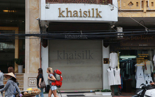 Cửa hàng Khaisilk trên phố Hàng Gai, Hà Nội - Ảnh: Phương Nhung