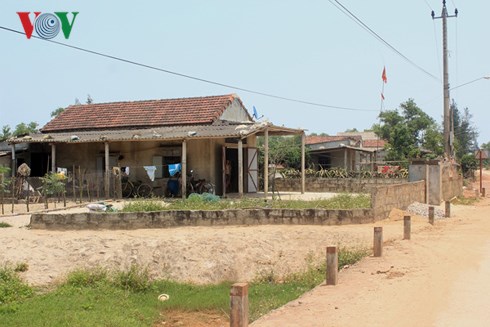 Một góc làng tái định cư ở huyện Lệ Thủy.