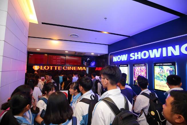 Hệ thống rạp chiếu film chuẩn quốc tế Lotte Cinema tại Vincom đặc biệt thu hút giới trẻ