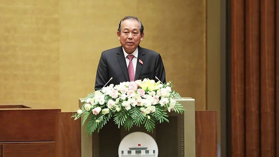 Phó Thủ tướng thường trực Trương Hoà Bình phát biểu tại phiên khai mạc