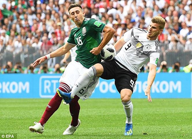 Những phút vừa qua, Đức tỏ ra bế tắc trước Mexico.    