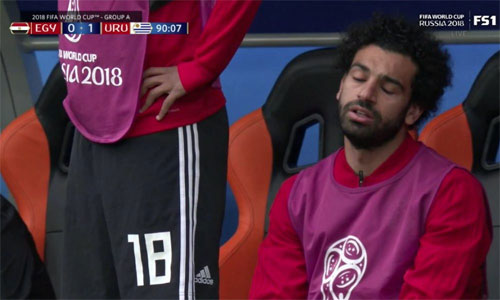 Không có Salah, Ai Cập đã để thua Uruguay 0-1 trong ngày ra quân