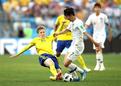 Trận đấu giữa Hàn Quốc và Thụy Điển ngày 18/6 vừa qua. Ảnh: internet