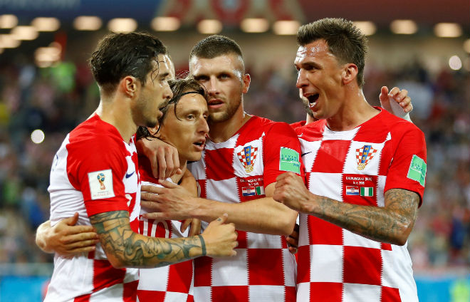 Croatia chơi rất hay trong trận đấu gặp Nigeria (thắng 2-0) tại World Cup 2018