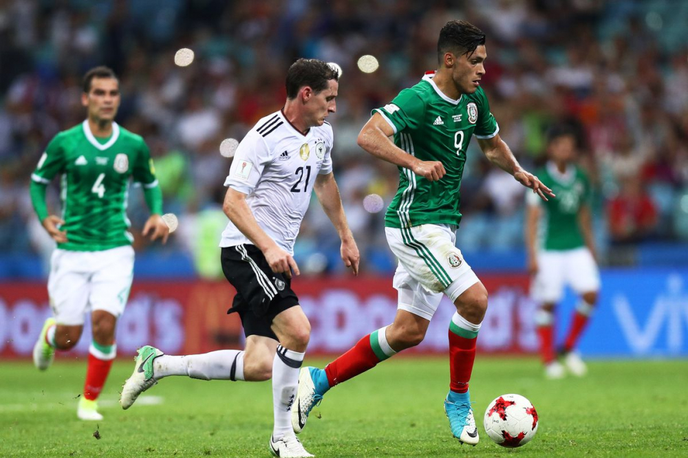 ĐT Đức trong trận thua Mexico 0-1 tại vòng bảng World Cup 2018