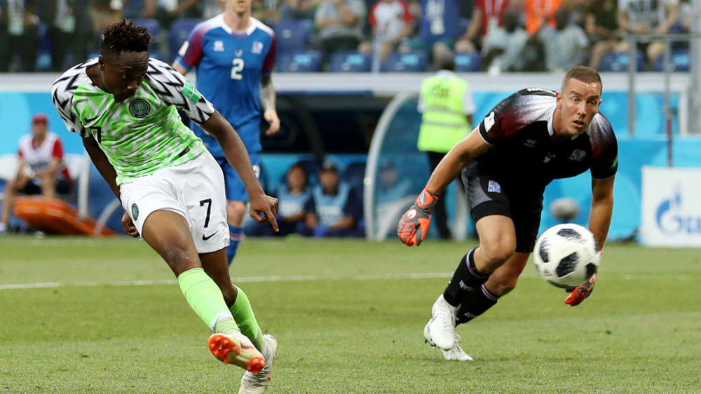 Musa (số 7) chơi cực hay tại World Cup 2018 trong màu áo ĐT Nigeria