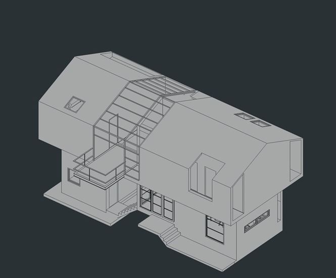 Mô hình căn nhà.     