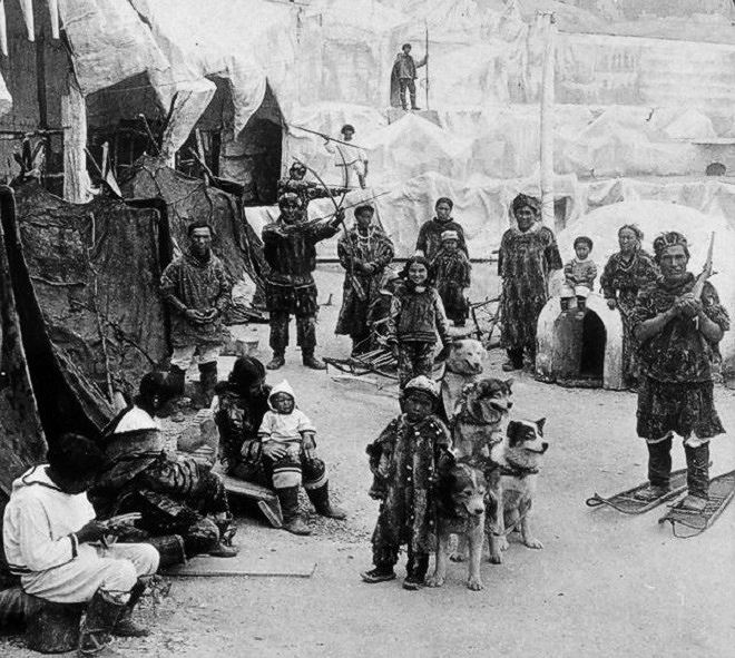 Hình ảnh về người Inuit từng sống ở làng Anjikuni    