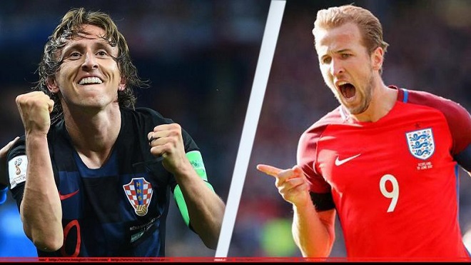 ĐT Anh (phải) sẽ thắng Croatia để vào chung kết World Cup 2018?