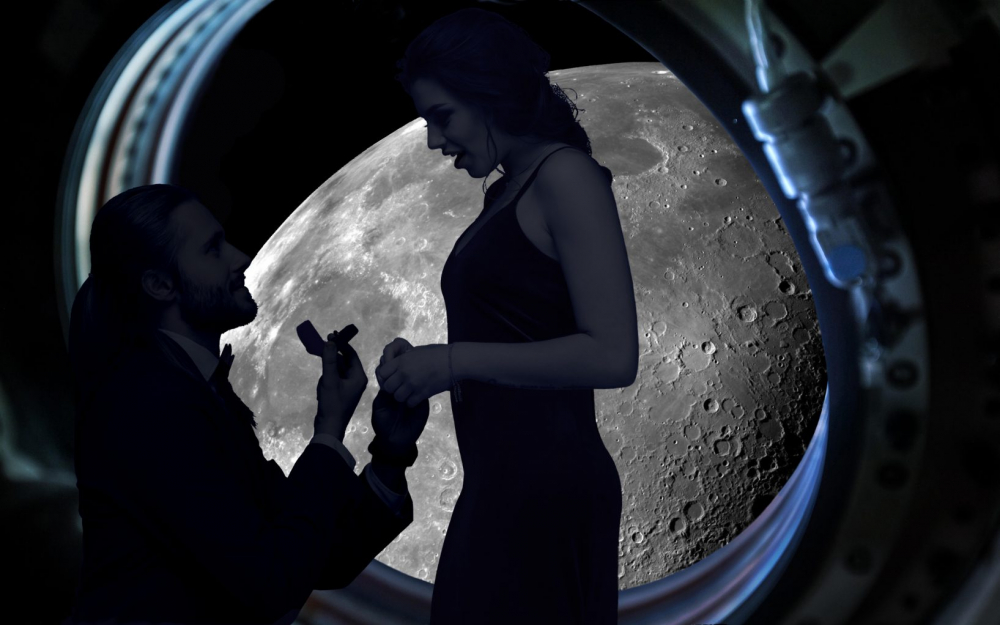Cầu hôn trên mặt trăng – dịch vụ có một không hai trị giá hàng nghìn tỷ đồng    