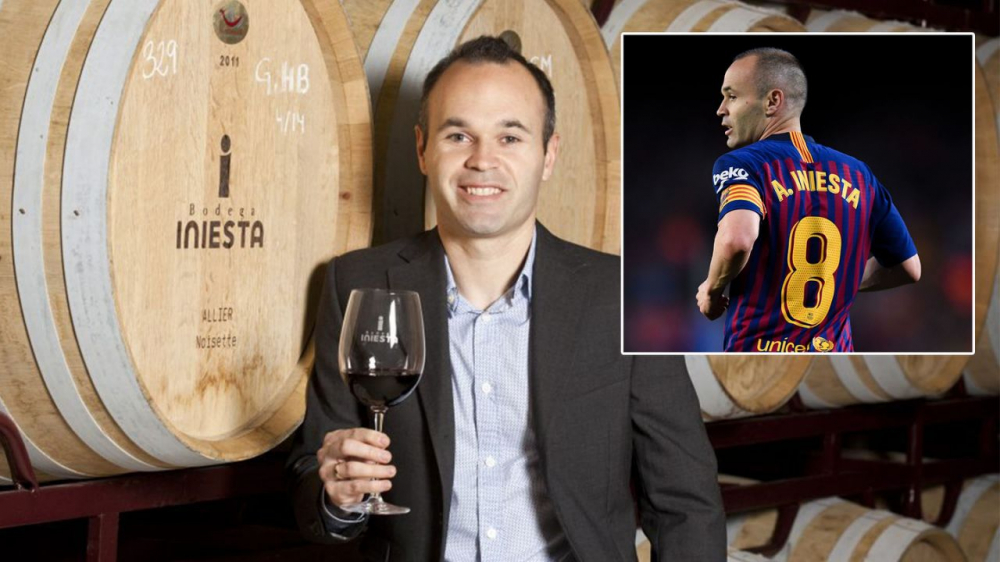 Andres Iniesta đang rất thành công với nghề sản xuất và kinh doanh rượu vang
