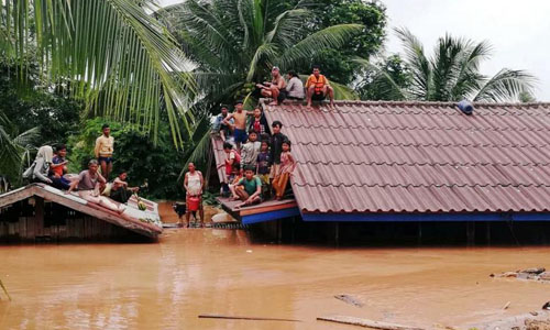 Đập thủy lợi ở Lào bị vỡ khiến nhiều người chết, hơn 6.600 người mất nhà cửa