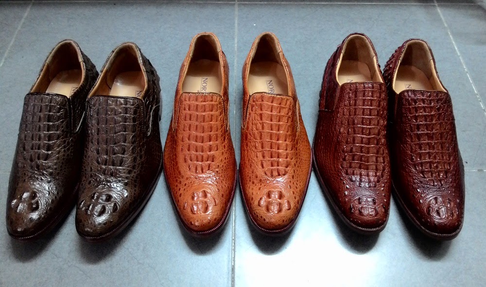Sản phẩm da giày từ nguyên liệu da cá sấu của Việt Nam còn gặp nhiều khó khăn. Ảnh minh họa