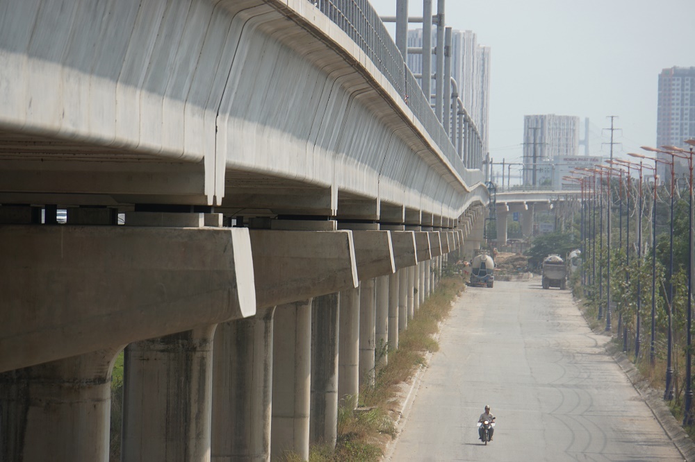 Đoạn trên cao dự án metro Bến Thành- Suối Tiên đoạn qua khu vực Phước Long  