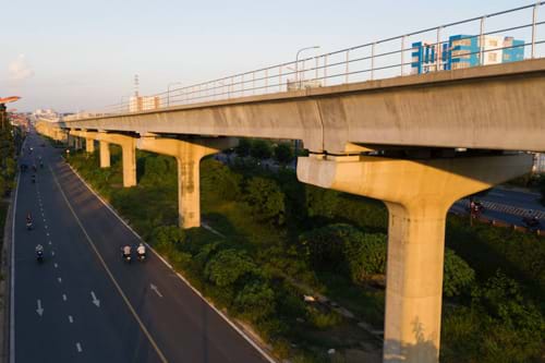 Tuyến Metro đầu tiên của TP.HCM (Bến Thành - Suối Tiên) dự kiến hoàn thành vào cuối năm 2020. Ảnh: Hữu Khoa    