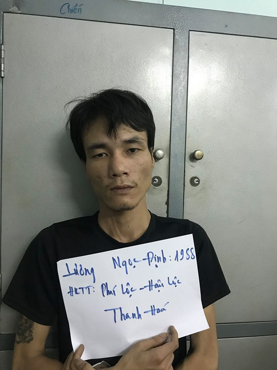 Lương Ngọc Định lúc bị bắt.