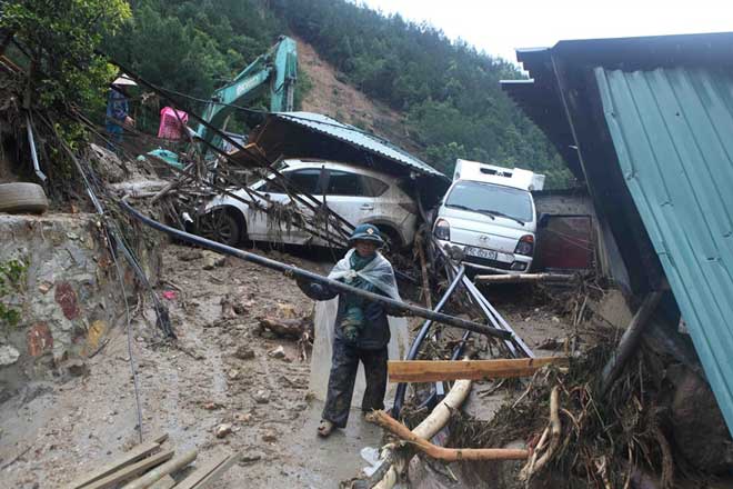 Lũ lụt ở Lai Châu để lại hậu quả nặng nề. (Ảnh: Internet).