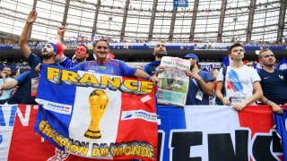 Những cổ động viên Pháp tự tin vào khả năng giành cup của đội nhà.