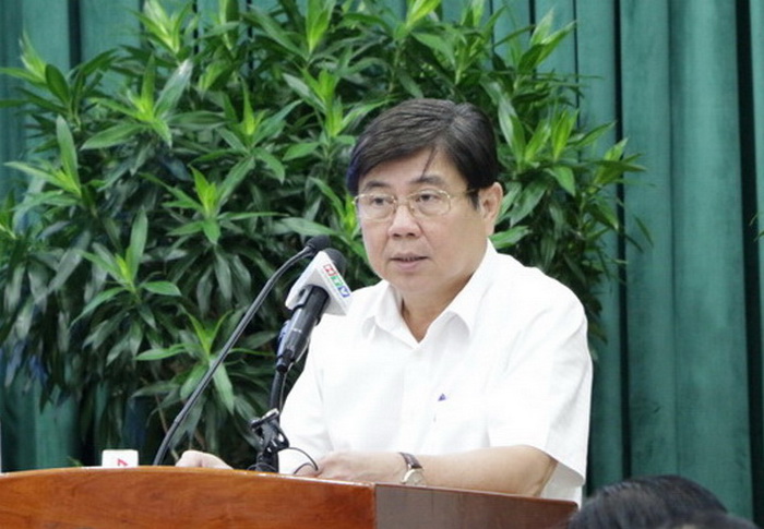 Ông Nguyễn Thành Phong, Chủ tịch UBND TP.HCM phát biểu tại Hội nghị