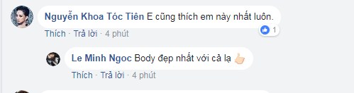 Tóc Tiên bình luận rằng cô rất thích H'Hen Niê.    