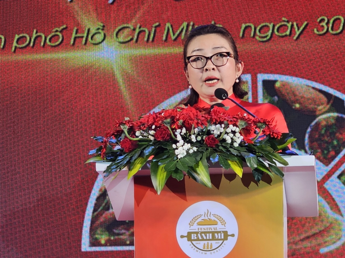 Bà Bùi Thị Ngọc Hiếu-Phó Giám đốc Sở Du lịch Thành phố Hồ Chí Minh phát biểu
