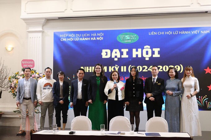Ban chấp hành Chi hội Lữ hành Hà Nội nhiệm kỳ 2024-2029.