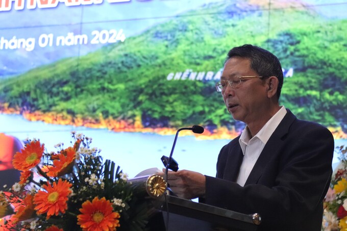 Ông Trần Văn Thanh - Giám đốc Sở Du lịch tỉnh Bình Định phát biểu tại hội nghị.