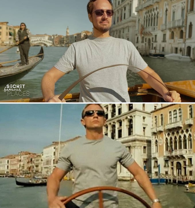 Cảnh trong phim Điệp viên 007 quay tại Venice, Ý.