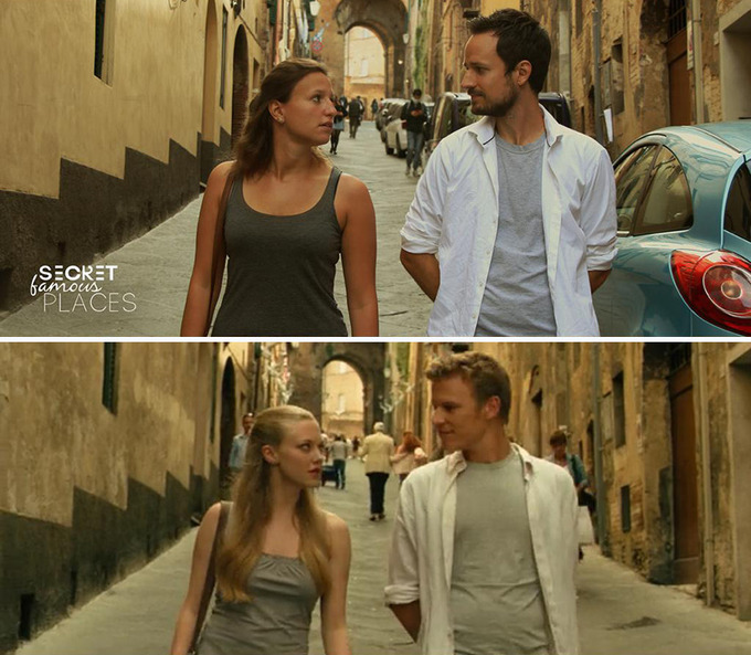 Cảnh trong phim Lá thư gửi Juliet được nam diễn viên chính Christopher Egan chia sẻ trên trang cá nhân.