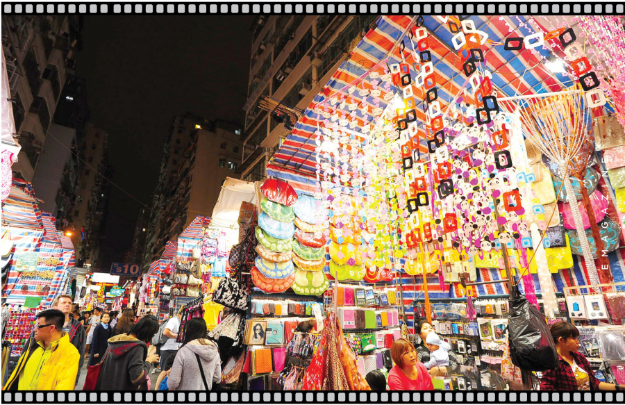 Chợ Nữ nhân là điểm mua sắm sầm uất tại Hong Kong bởi hàng hóa chất lượng và giá cả phải chăng (Ảnh chụp trước đợt dịch Covid-19). Ảnh: HKTB