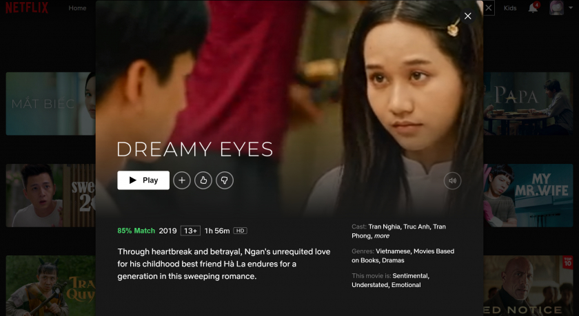 Bộ phim Mắt Biếc (Dreamy Eyes) của đạo diễn Victor Vũ trên Netflix