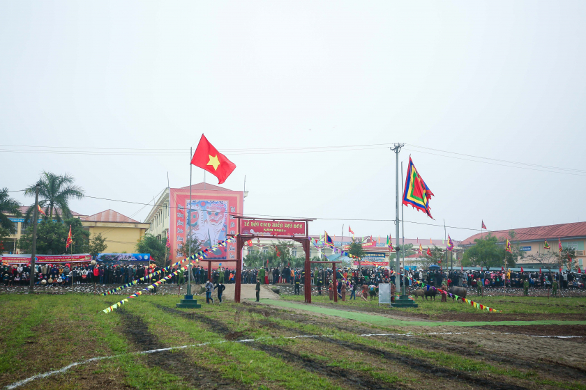Quang cảnh lễ hội Tịch điền Đọi Sơn năm 2022