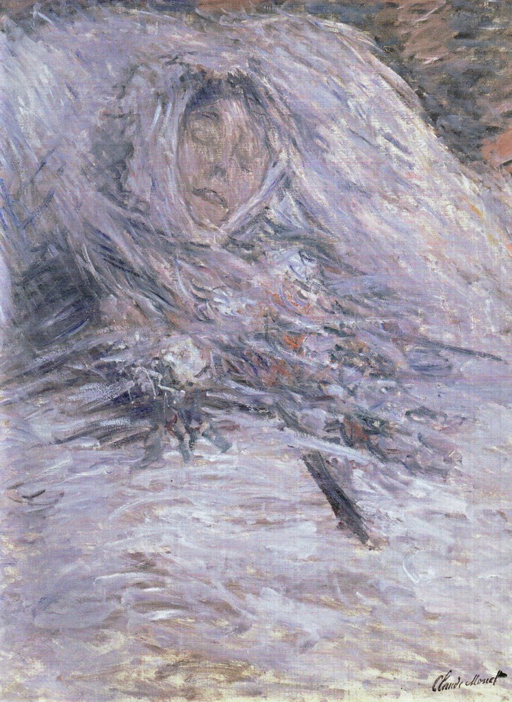 Camille Monet on her Deathbed (1879) - Claude Monet