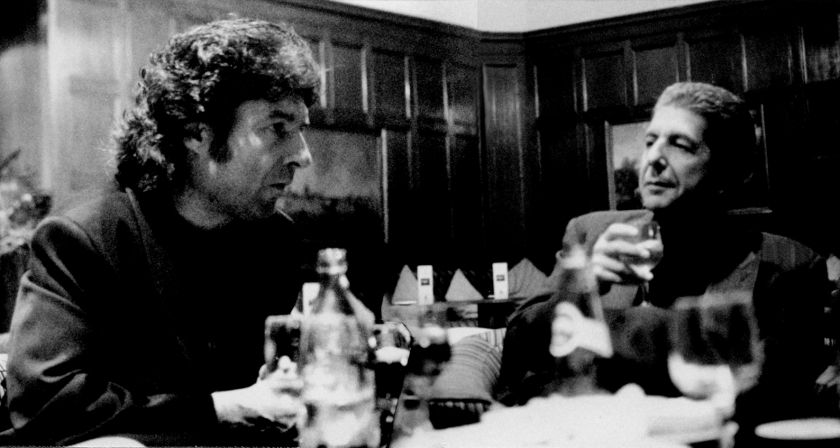 Cuộc gặp gỡ giữa Enrique Morente (trái) và Leonard Cohen (phải)