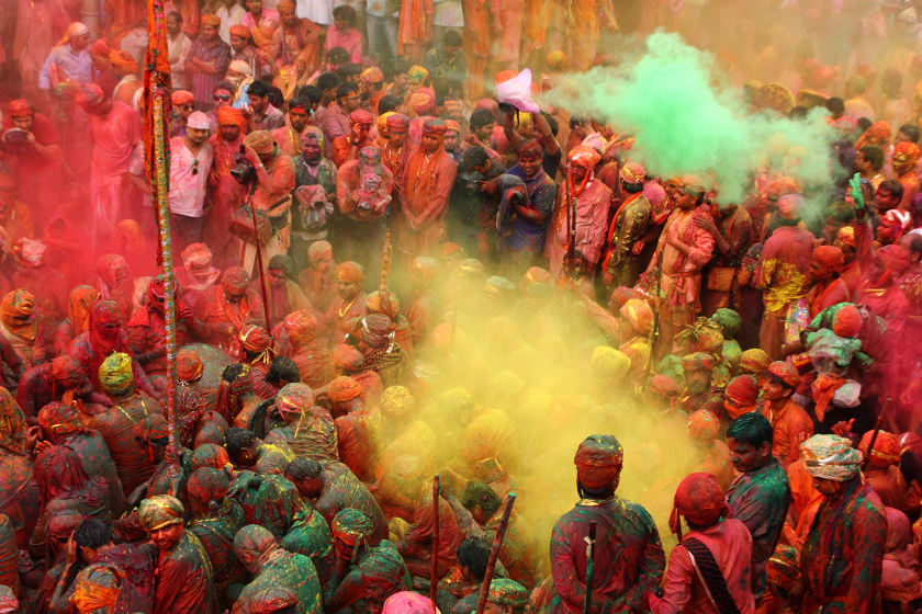 Holi - Lễ hội Màu sắc, diễn ra vào tháng 3 trên khắp đất nước Ấn Độ - Ảnh: Shutterstock