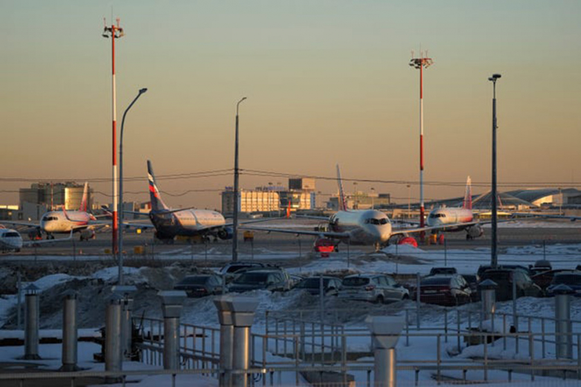 Do không thể vào không phận Canada, hãng Aeroflot hôm 28/2 thông báo dừng các chuyến bay tới 4 điểm đến tại Mỹ gồm: New York, Washington, Los Angeles và Miami. (Ảnh: AP)